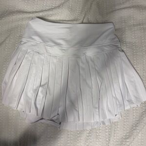 White tennis skirt